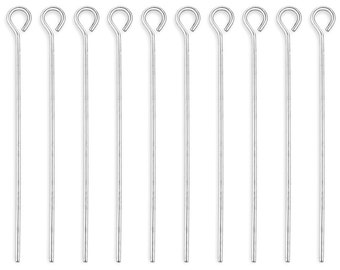 100 Pcs 2 In 21g Stainless Steel Eye Pin (STF400106)