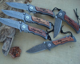 Personalized Knife, Engrave Pocket, Groomsman Gift, Knife Groomsmen,Gift Engrave,Knife Personalized,Groomsman Knife (1) Knife