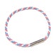 USA Red White Blue Thin 2.5mm 375 Paracord Nautical Rope Magnetic Closure Bracelet Men and Women Sizes Simple Rustic Classic Minimalist