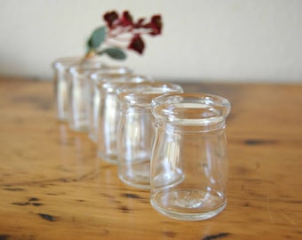 Vintage Individual Creamers Set of 6 Vintage Miniature Restaurant Clear Glass Creamers Vintage Small Creamer from The Eclectic Interior