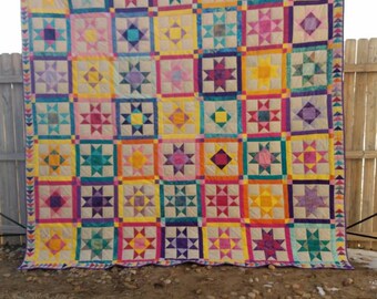 Painted Desert Granny Square Poncho Cover Up Crochet Pattern