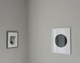circle screenprint on paper, framed