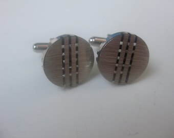Org. 70 j. round cufflinks - silver