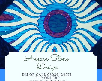 African Wall Decor-Ankara Stone Design