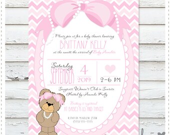 Teddy Bear Baby Shower Invitation