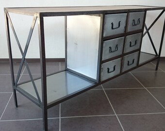Industrial cabinet with 6 drawers