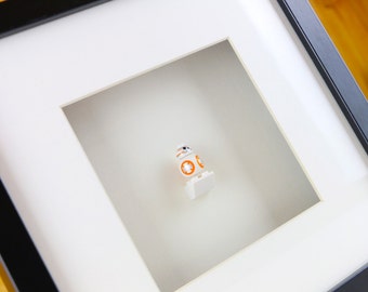 BB-8 Star Wars The Last Jedi and Star Wars The Force Awakens LEGO Minifigure Frame