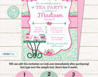 party invitation with photo