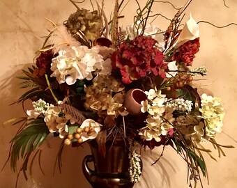 Tuscan floral arrangement | Etsy