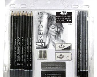 21 Piece Sketch Drawing Pencil Set Sketching Art Royal Langnickel Art Supplies