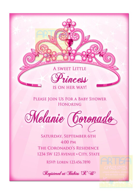 Princess Shower Invitations 6