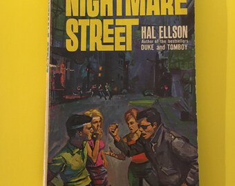 Vintage Paperback Nightmare Street by Hal Ellson Retro Pulp Fiction 1964 "Where Passion is a Pastime and Pain a Pleasure"