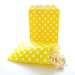 Yellow Goodie Bags, Wedding Gift Bag Ideas, Birthday Party Packs, Goodie Bag Ideas, 25 Pack - Yellow Polka Dot Paper Bags
