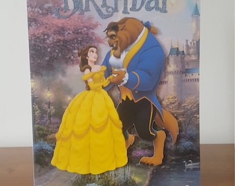 Beauty and the Beast Birthday Invitation Printable Digital