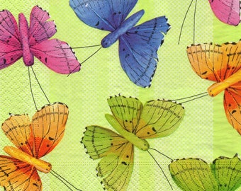 Origami BUTTERFLIES COLORES towel 534