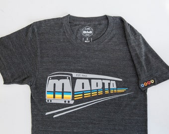Vintage Inspired Officially Licensed Atlanta Marta T-shirt Tri-Blend Black