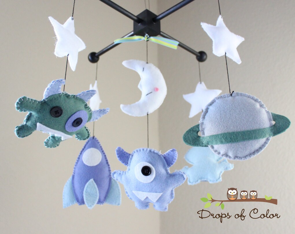 Baby Mobile Monster Baby Crib Mobile Nursery Monsters