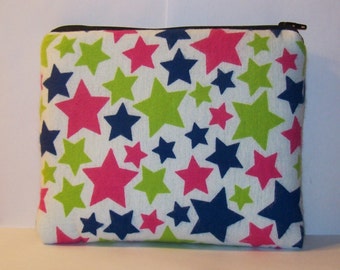 Pipe Pouch, Padded Pouch, XL Pipe Bag, Zipper Bag, Pipe Cozy, Stars Bag, Starry Pipe Pouch, Gadget Bag, 420, Padded Bag, 7.5" x 6" X LARGE