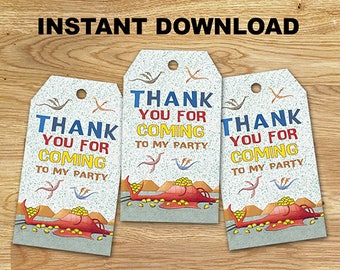 Dragons Love Tacos Favor Tags // DIGITAL Only // INSTANT DOWNLOAD