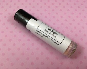Homemade Pink Sugar Scented Roll On Perfume | Pink Sugar Perfume | Gift for Her | Travel Perfume | Stocking Stuffer | Mother's Day Gift
