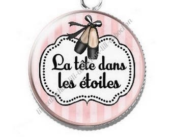 Pendant cabochon resin 14 ballerina dancer