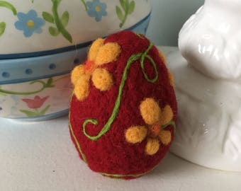 Easter Egg, needle felted egg, Needle felted Easter egg, Easter decoration, Spring decoration, decorative egg, colourful egg, Easter gift