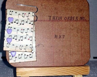 2 Music Themed Altered Paper Clips