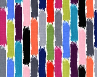 End of Bolt 1 yard 25" of Chrome Brush Stroke Brite by Mark Hordyszynski for Michael Miller