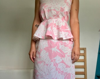 Vintage 80s Tropical Dress