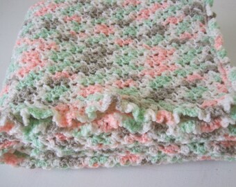 Crochet, Baby Blanket, Newborn, Baby Girl, Baby Boy, Soft Pastel Colors, Baby Afghan, Baby Shower Gift