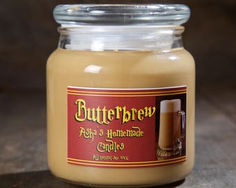 Butterbrew Soy Candle - 16 oz. - Geek Gift Idea - Fandom Candle