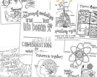 Science Coloring Pages | 4th EDITION Classical Conversations Cycle 3