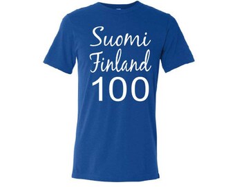 Suomi Finland 100 Anniversary of Independence Tee Shirt