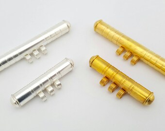 Beads Stash Compartment Box Pendant Charm in Gold and Silver