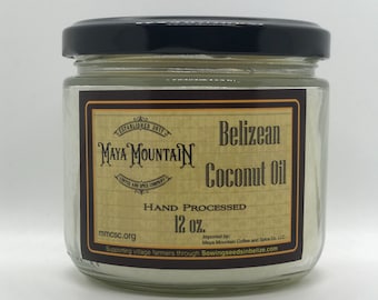 Hand Processed Coconut oil from the jungles of Belize