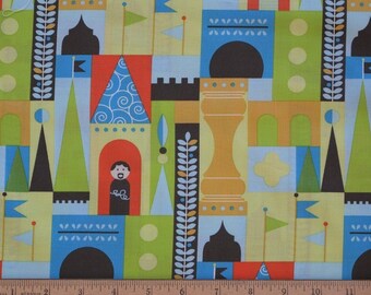 Michael Miller Les Monsieurs Castle Blocks Fabric by designer Tamara Kate. MM007
