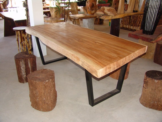 Live Edge Dining Table Acacia Wood Live Edge Reclaimed Solid