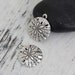 Sand Dollar Charms - Antique Silver - Set of 4 - #S106C