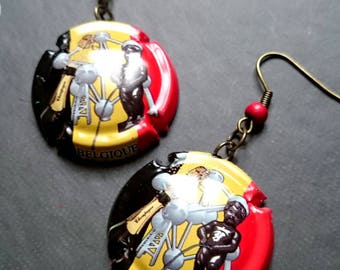 Belgium capsule champagne earrings