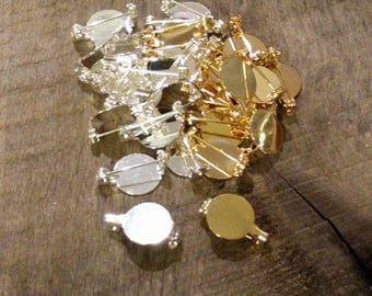 Round Pin Back with Locking Bar 1/2"