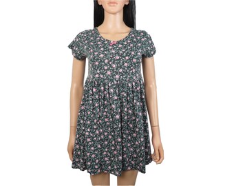 Vintage 90s Floral Babydoll Dress Size S/XS