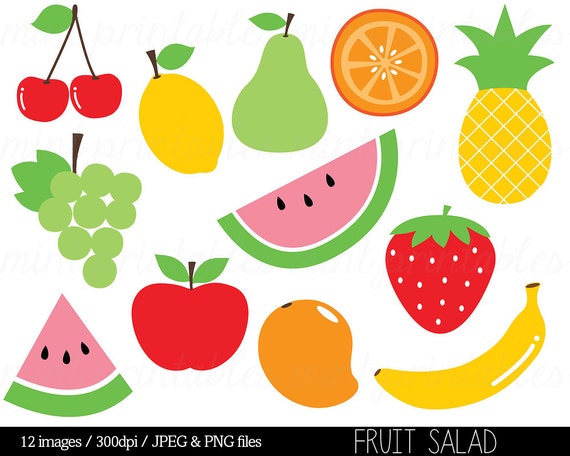  Fruit Clipart Clip Art Fruit Salad Watermelon Pineapple