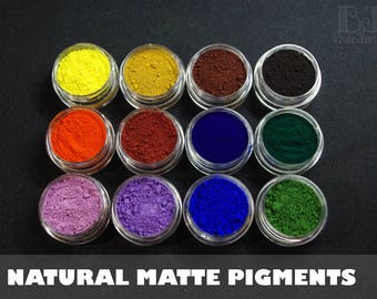 Mineral pigments powder, natural pigment, matte powder dyes, iron oxides, polymer clay dye, hobby DIY powder paint