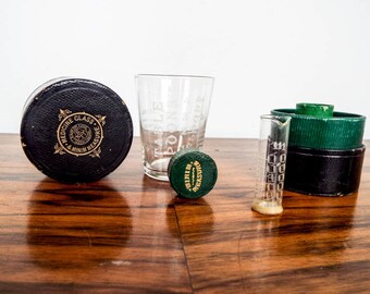Antique Medical Apothecary Wallace Pring Measuring Cup and Minim Measure, Unique Gift Ideas for Doctor, Medical Present