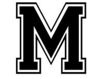 varsity letter m etsy varsity letter a