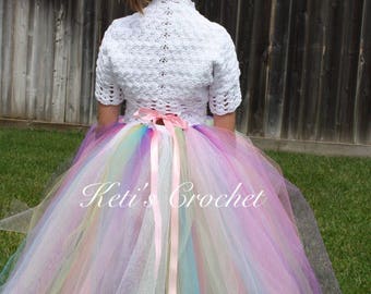 White Bolero,Cotton Crochet Bolero,Crochet Bolero,Girls Bolero,Girls Crochet Bolero,Crochet Shrug,Little Girls Shrug,Crochet Shrug