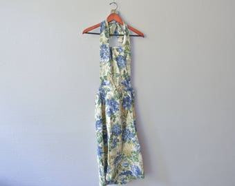 Vintage Backless Halter Top Dress