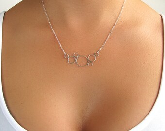 Sterling Silver Bubbles Necklace