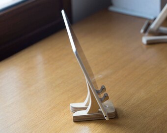 Ipad iphone stand Ipad iphone holder Iphone desk holder Iphone table stand Iphone table holder Eco friendly Wood Stand "Throne"