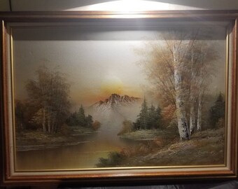 Sunset Landscape by R. Thomas